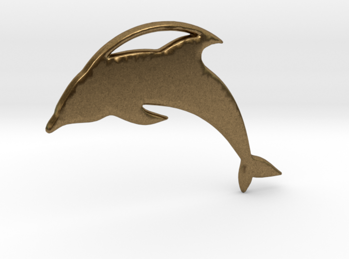 The Dolphin Necklace 3d printed