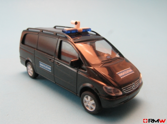 HO/1:87 Iview Camera Dome kit 3d printed Painted & installed (van not included)