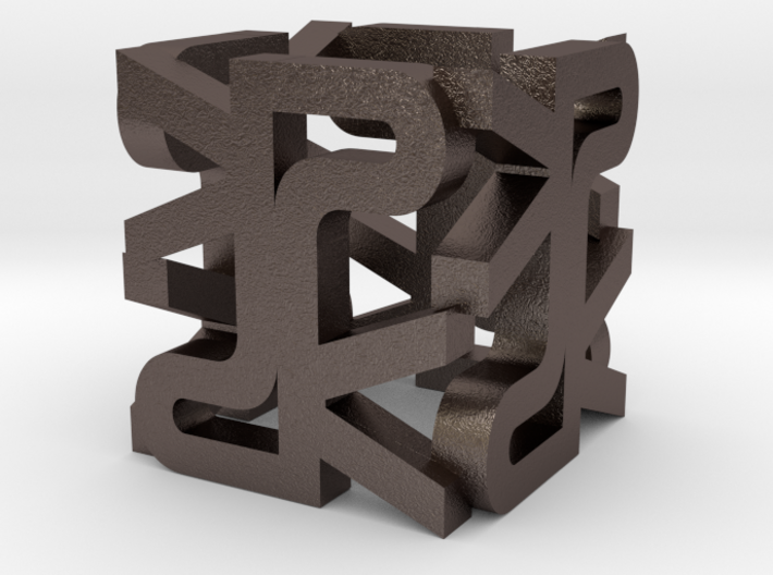 The Parallelkeller pendant &quot;The PK Cube&quot; 3d printed