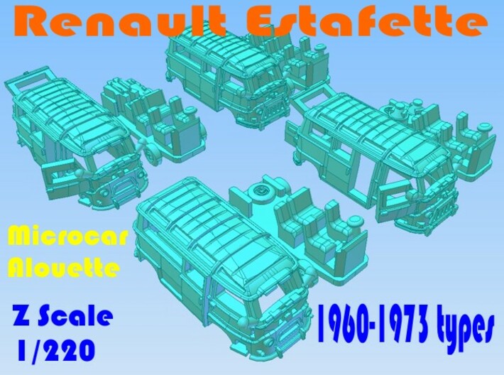 1-220 R-Estafette Microcar SET 3d printed