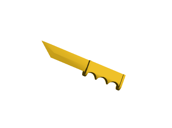 Mini Tanto Letter Opener 3d printed new model - sized to fit SW specs