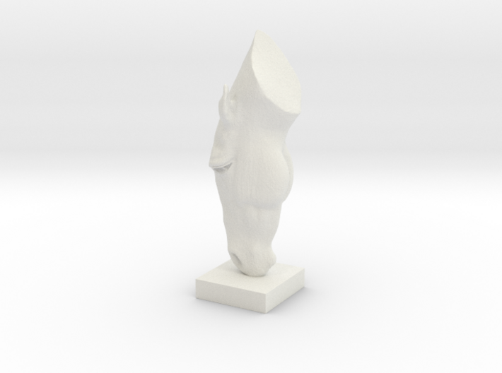 MARWARI HORSE HEAD Remastered Digital Sculpture 3d printed