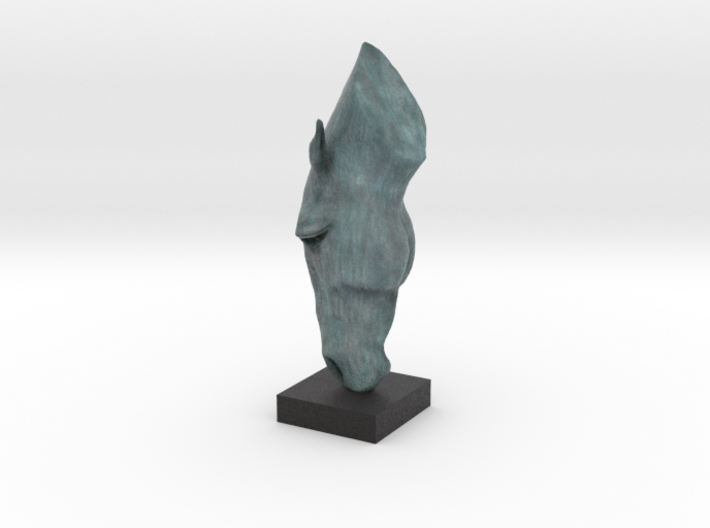 MARWARI HORSE HEAD Remastered Digital Sculpture 3d printed