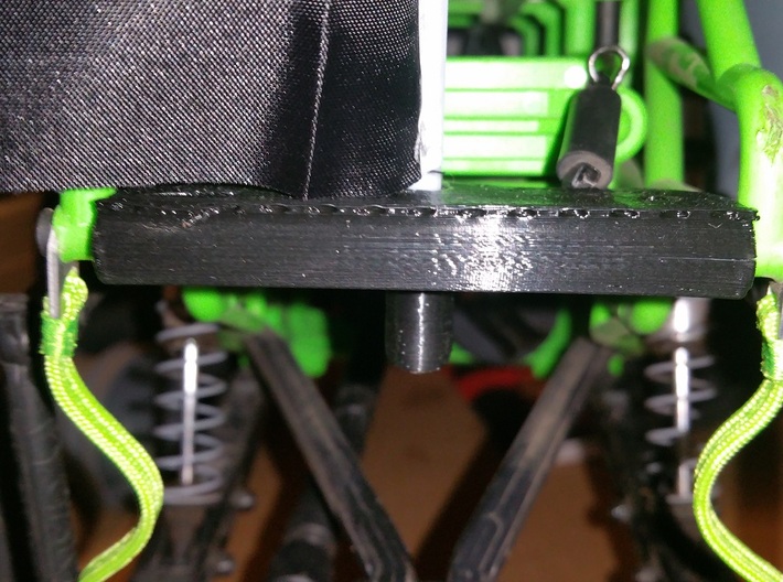 Axial SMT10 Grave Digger Flag Holder Mount 3d printed The flag holder printed on my home printer.  Shapeways item will be even higher quality.