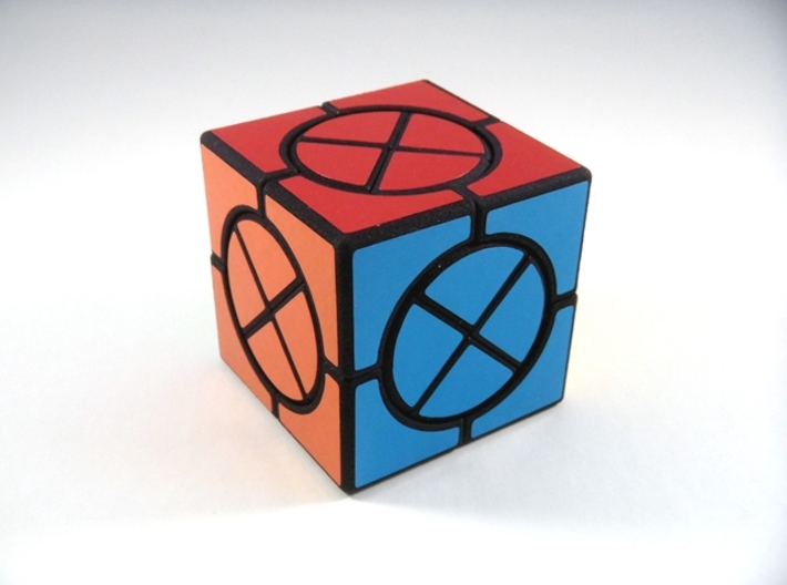 Circle X Cube Puzzle 3d printed View 2