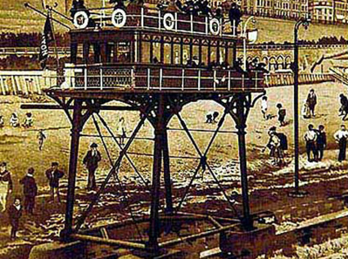 Volks Daddy Longleg Z Scale 3d printed 1894-1900 railcar