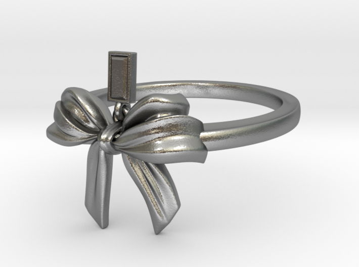 Bow Ring Ribbon 3d printed 