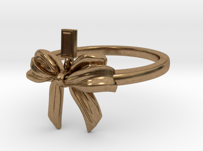 Bow Ring Ribbon 3d printed