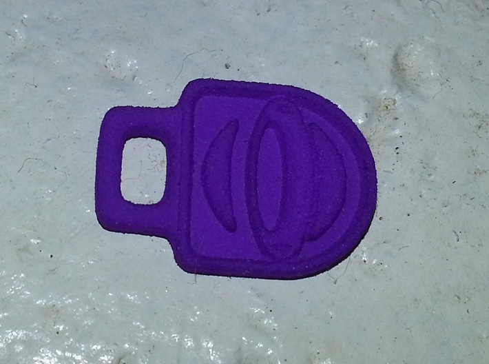 DBO Logo Zipper Tag - Small 3d printed