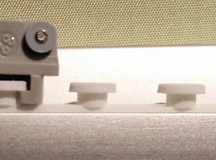 IKEA KVARTAL In Curtain Rail  V1 3d printed View 2 with Glider in rail