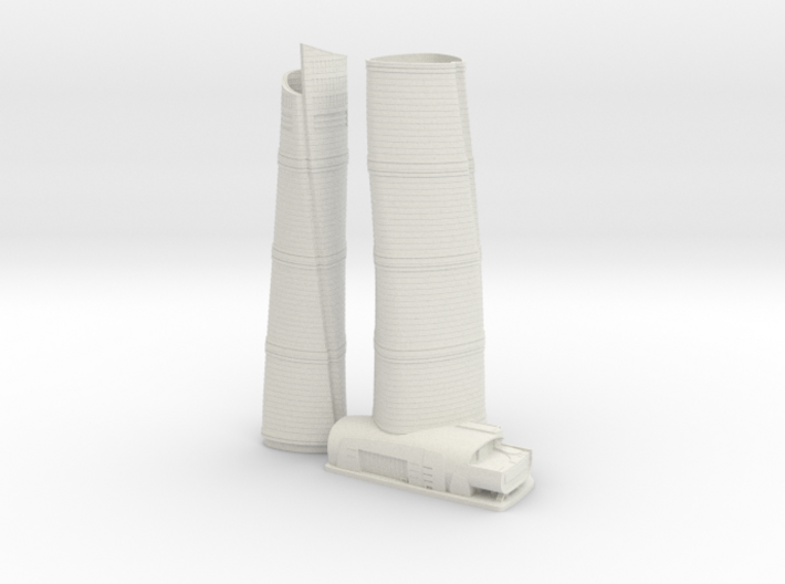 Shanghai Tower (1:2000) 3d printed 