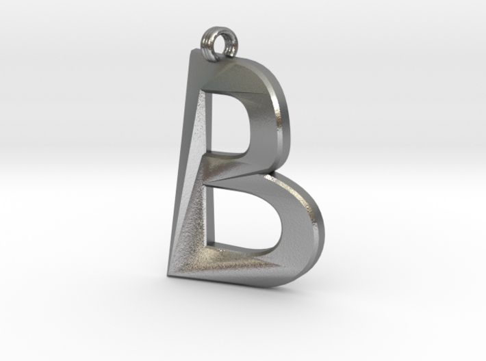 Distorted letter B 3d printed