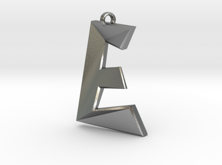 Distorted letter E 3d printed