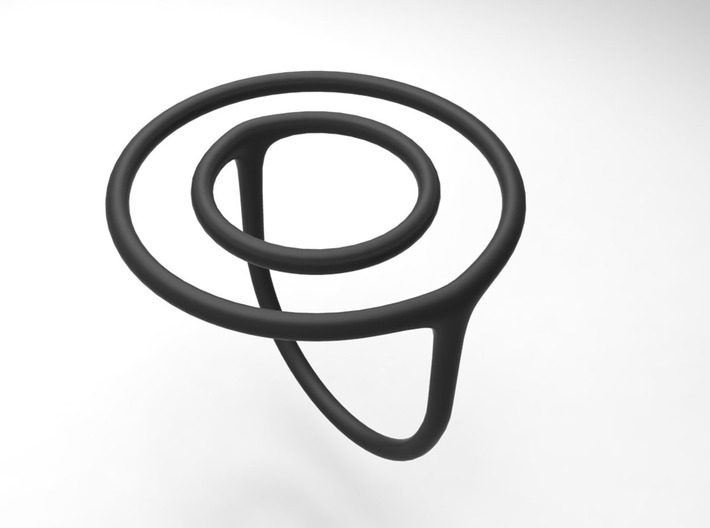 Concentric Circles Ring 3d printed 