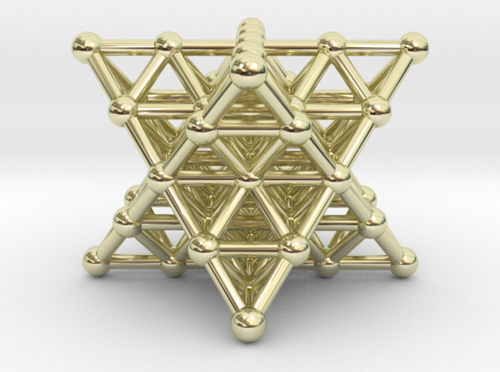 Merkaba Matrix 2 - Star tetrahedron grid 3d printed