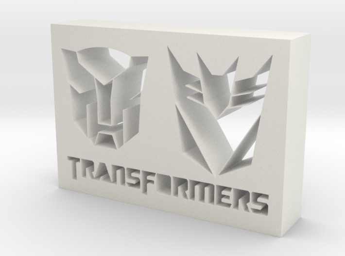 Transformers Logo 3d printed