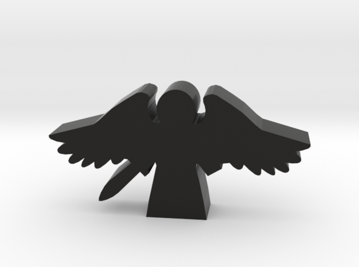 Game Piece, Angel with Flying Wings and Sword 3d printed