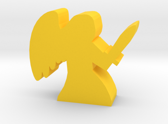 Game Piece, Angel with sword 3d printed