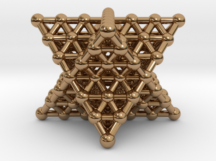 Merkaba Matrix 3 - Surface - Star tetrahedron grid 3d printed