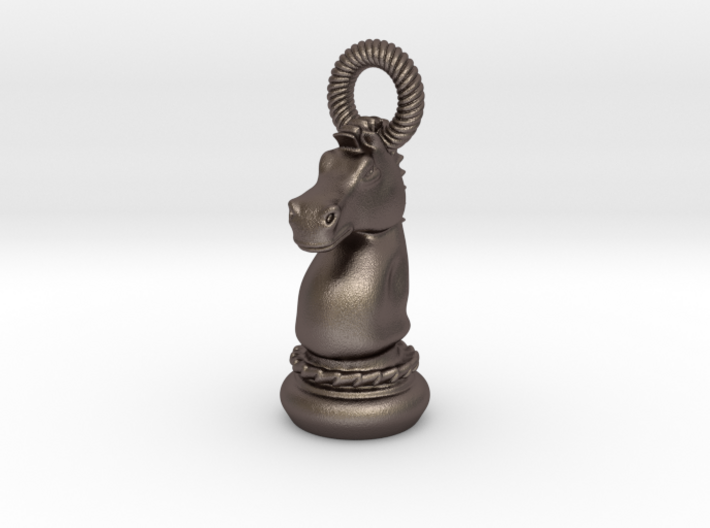 Chess Knight Pendant 3d printed 