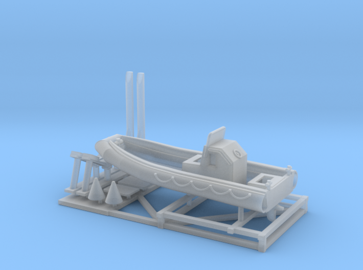 1/144 23 foot RHIB with stand 3d printed
