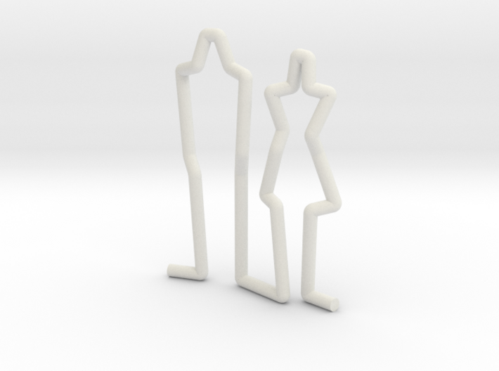 Family Couple scale 1-100 3d printed