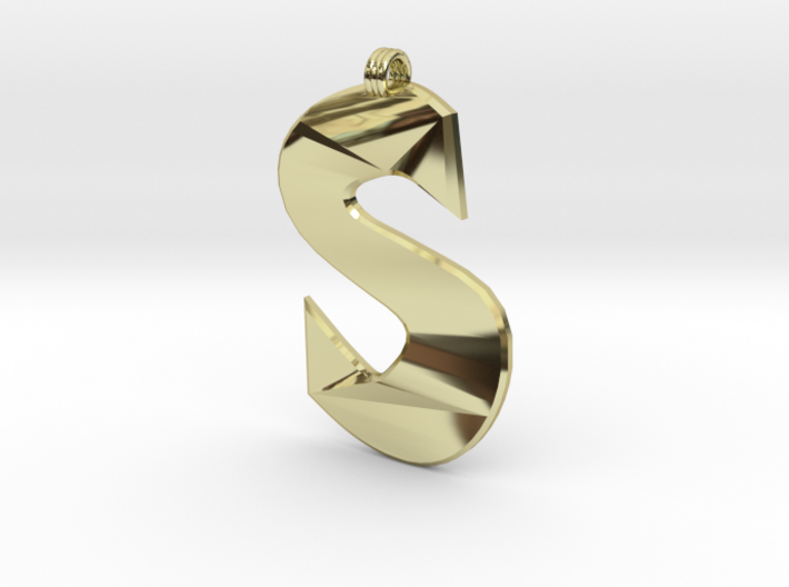 Distorted letter S 3d printed