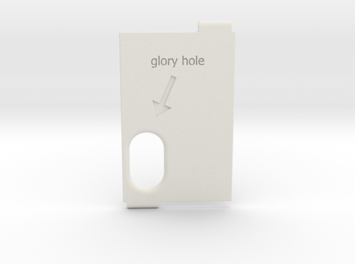 NMods alfa door with glory hole logo 3d printed