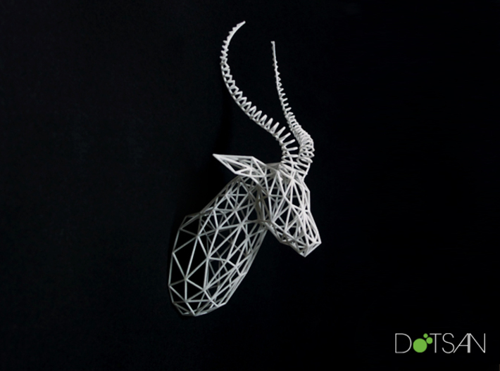 3D Printed Wired Life Antelope Trophy Head Medium 3d printed