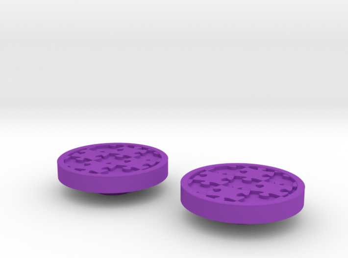 Awareness Puzzle Button 3d printed