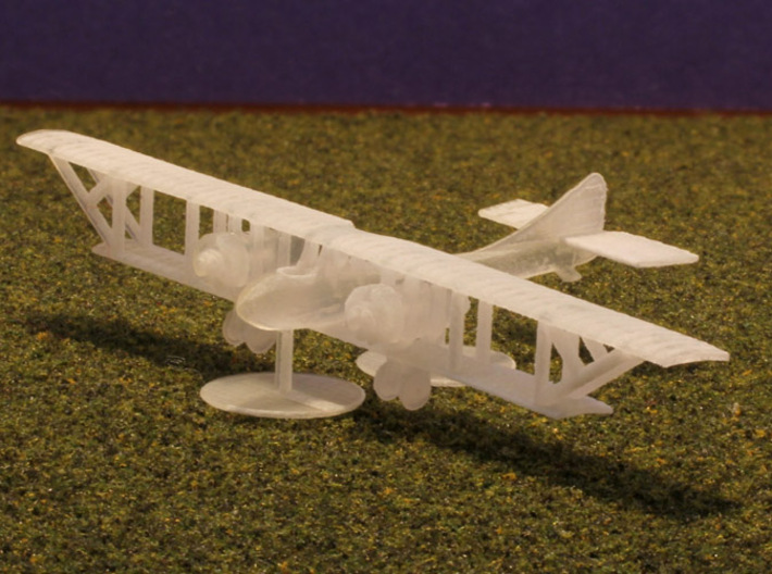 Caudron G.6 (various scales) 3d printed 1:288 Caudron G6 print, with prop disks as stand