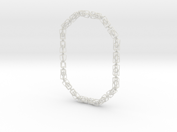 40 Houses Necklace 3d printed