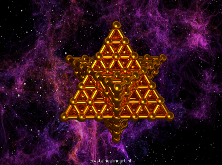 Merkaba Matrix 3 - Surface - Star tetrahedron grid 3d printed Artist impression of the merkaba matrix