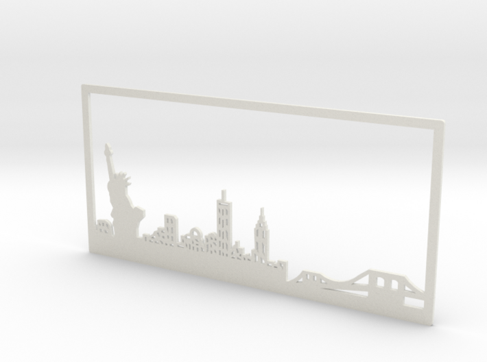 New York Skyline - 4.125 X 8.625 (M) 3d printed