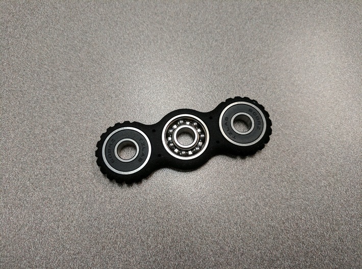 Notched Fidget Spinner 3d printed 