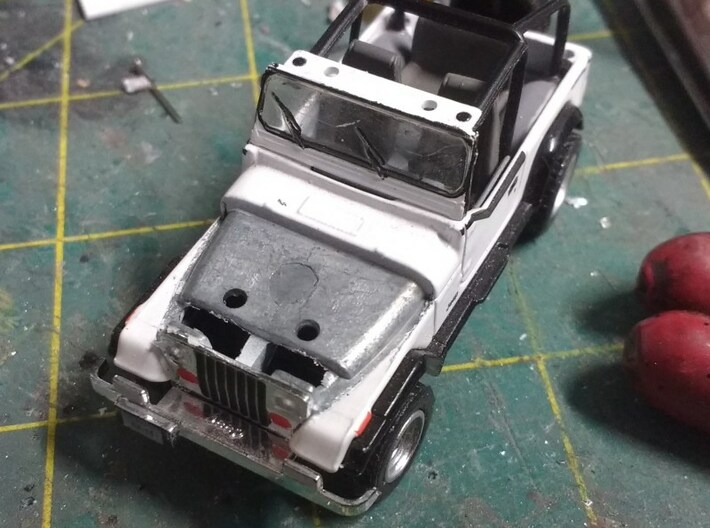 1/64 scale Jeep CJ diecast model convert kits x 5 3d printed 