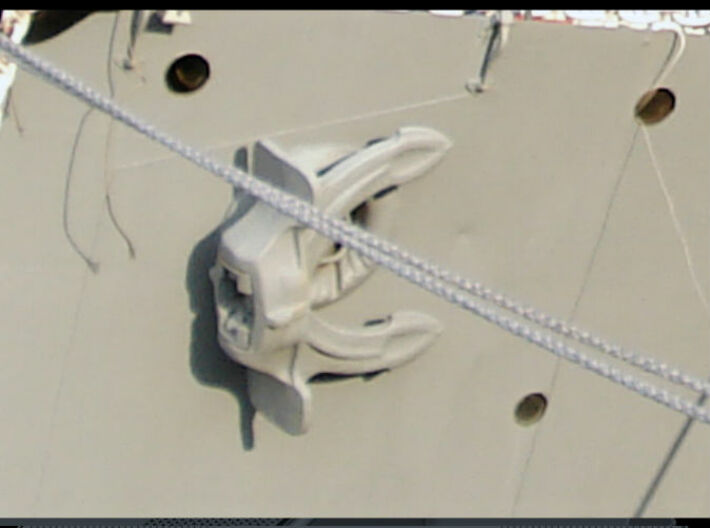 1/72 Anchor Bow Set - Greek Cruiser 3d printed 