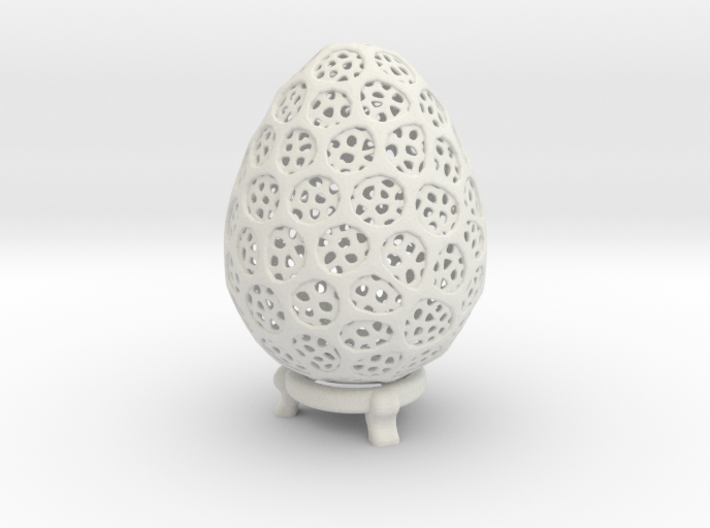 Double Voronoi Easter Egg 3d printed