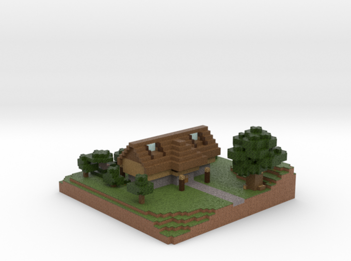 Minecraft House 3d printed