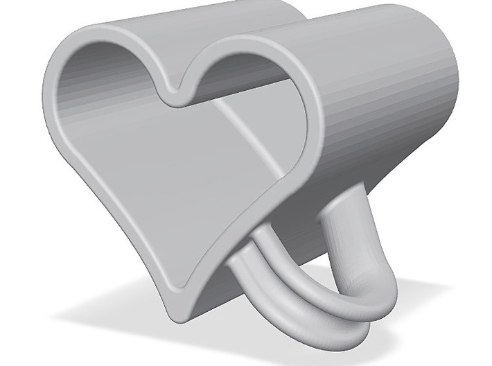 Heart Shaped Espresso Coffee Cup 3d printed