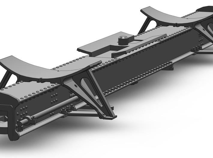 MDC 26 Ft Tank Car Frame (1:87) 3d printed Now featuring bottom support plate