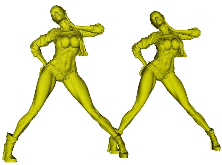 1/35 scale nose-art striptease dancer figure B x 2 3d printed