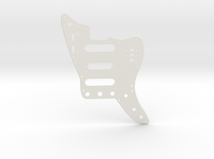 Full Non Plate Jaguar Pickguard with middle Strat 3d printed