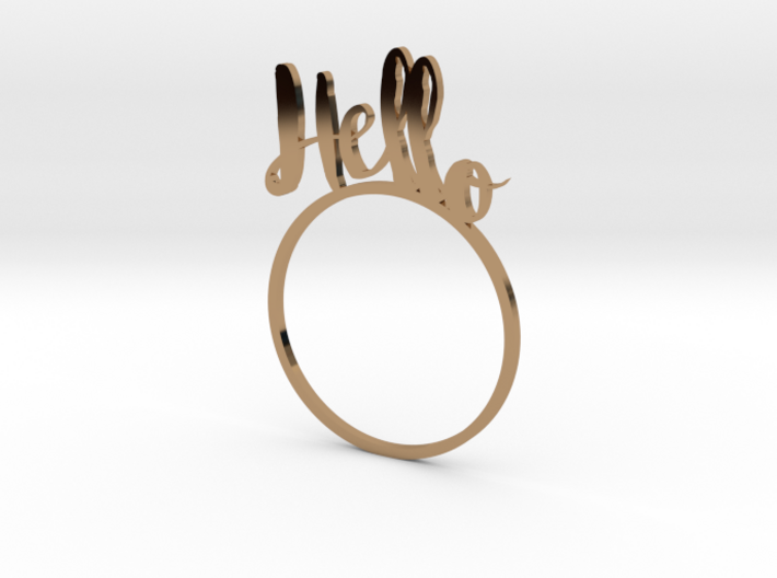 Hello [LetteRing© Serie] 3d printed
