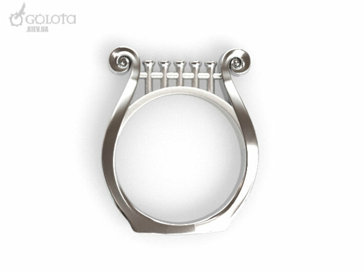 Lyre Ring  3d printed 