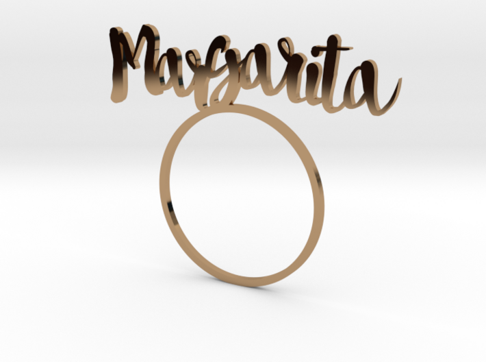 Margarita [Cocktail LetteRing©] 3d printed