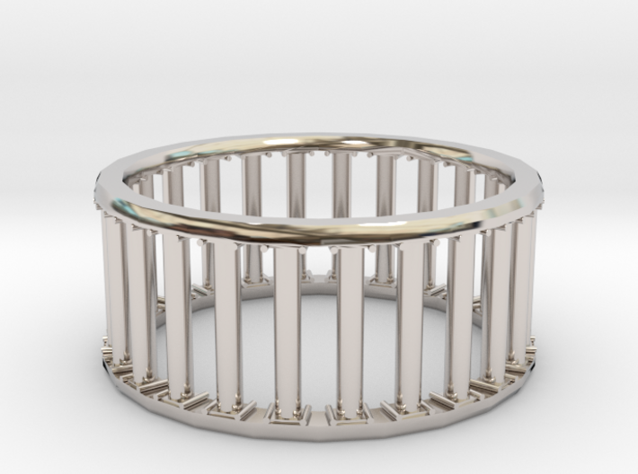 Greek/Roman Pillar Ring 3d printed