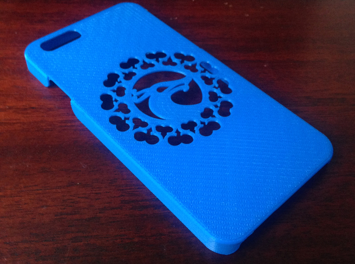 iPhone 6 Case, Historical Viking Wolf Head 3d printed Printed in FDM (lower-res than what you'll get from Shapeways)