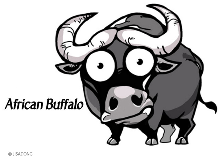 Breedingkit African Buffalo 3d printed