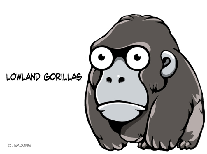 Breedingkit Lowland Gorillas 3d printed